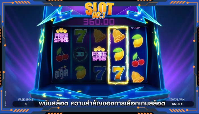 พนันสล็อต ความสำคัญของการเลือกเกมสล็อต